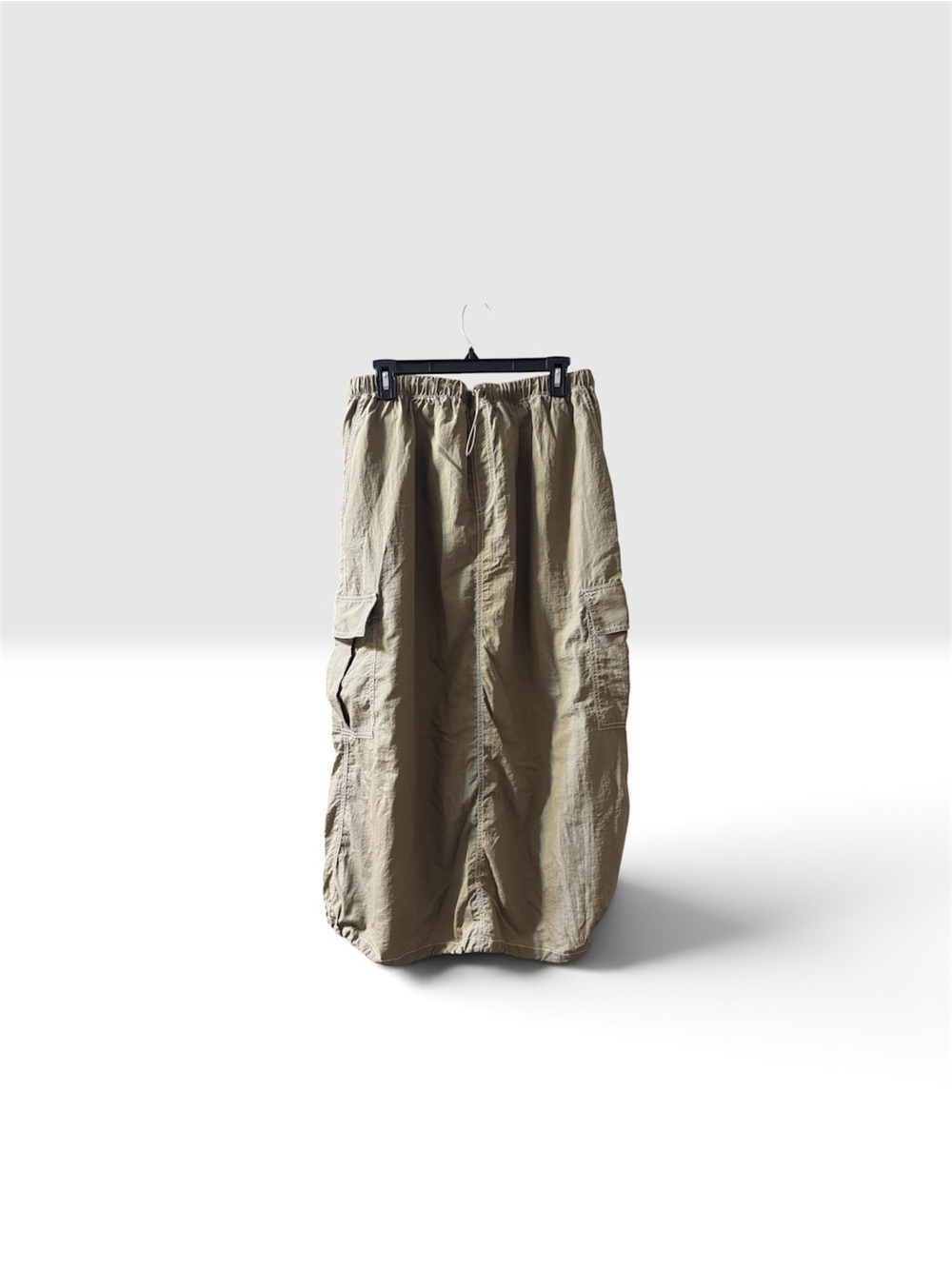 SHEIN Beige Cargo Midi Skirt